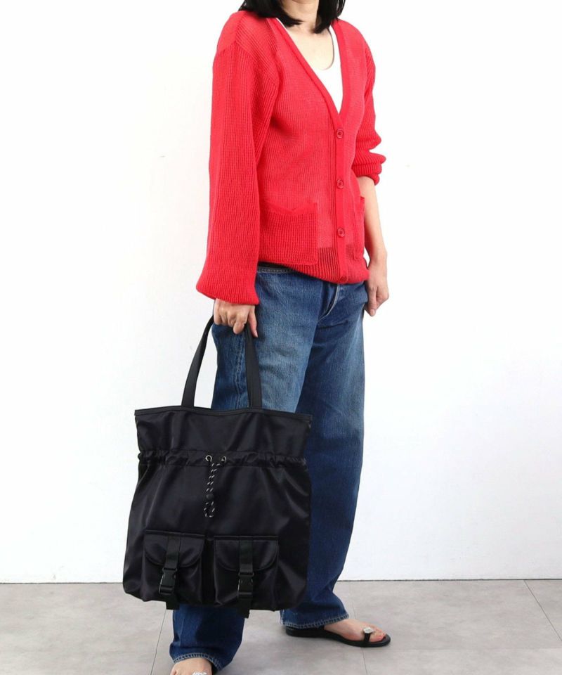 FINAL SALE】40％OFF 期間限定 ドローストリング巾着バッグ／A4対応