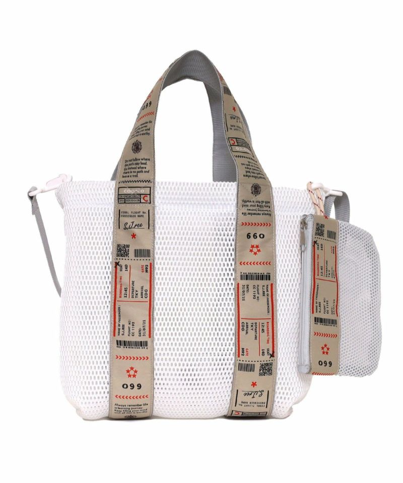 驚きの価格 サマーセール】30%OFF 期間限定 ロゴテープメッシュ2WAY バッグ