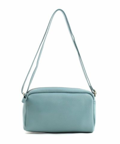 クーコ COOCO シュリンクレザー横型ミニショルダーバッグ （オフ