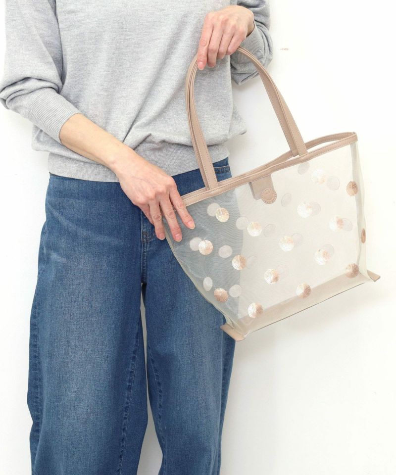 SMILEY ドットスパンコール刺繍トートバッグ | COO ONLINE