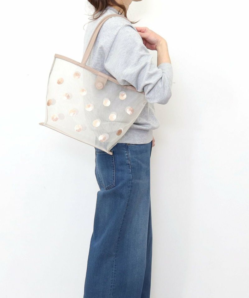 SMILEY ドットスパンコール刺繍トートバッグ | COO ONLINE