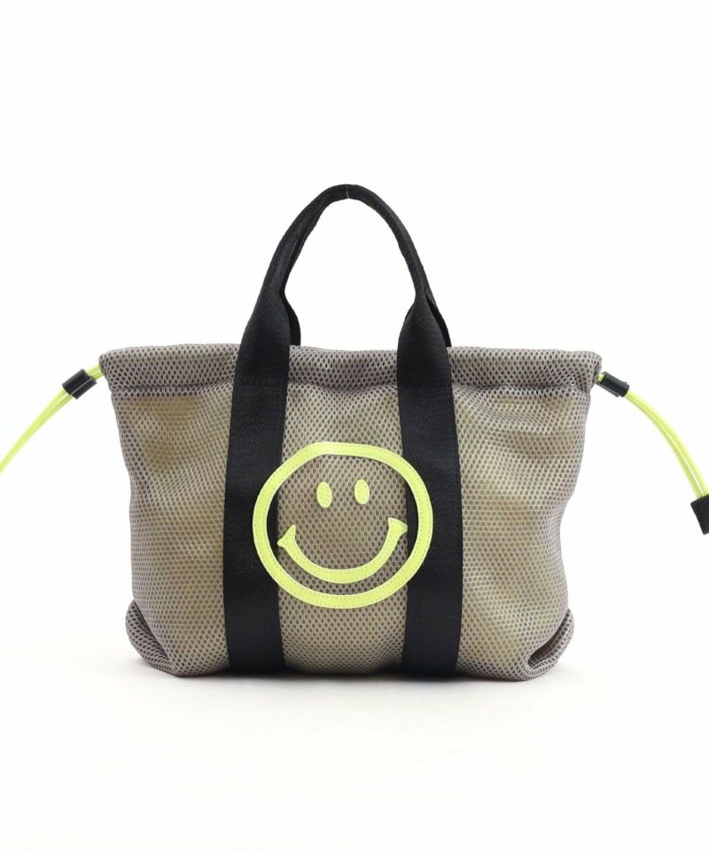 FINAL SALE】40％OFF 期間限定 SMILEY メッシュ巾着トート