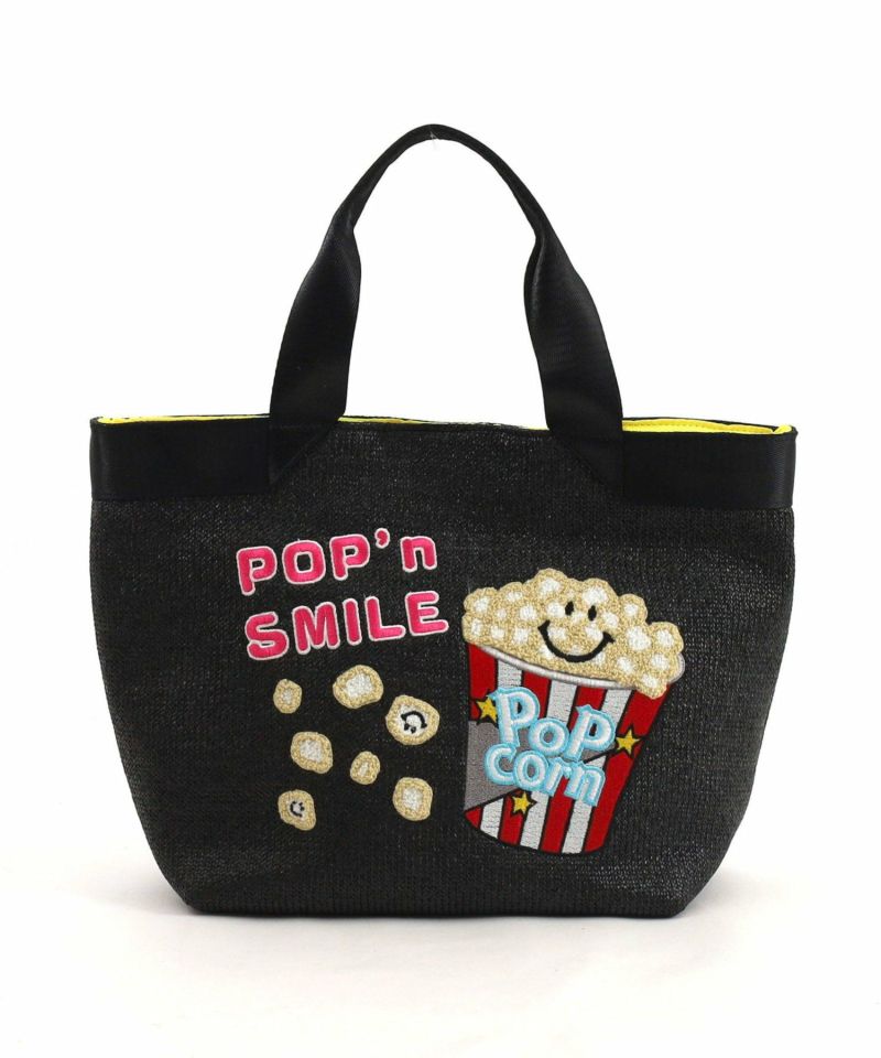 トートバッグ HAPPY FACE EMMA 相良刺繍 お顔 サングラス LADY