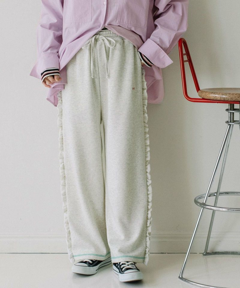 rectangle パンツ サイドフリルパンツ レディース : ZOZOTOWN