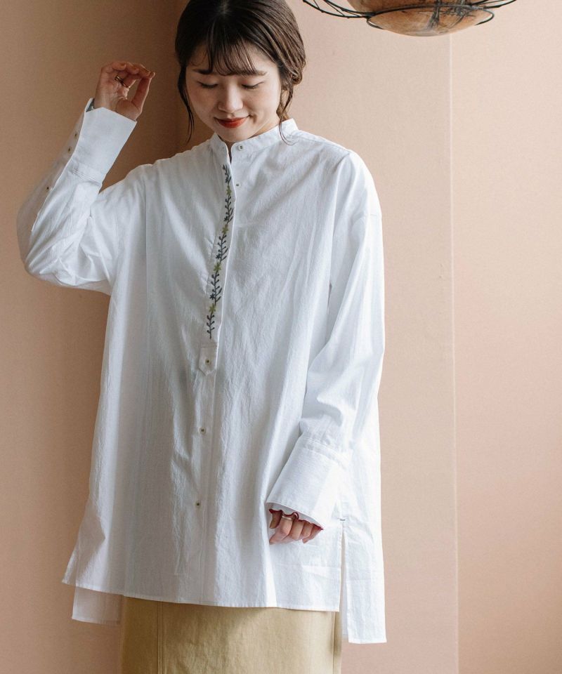 SPECIAL PRICE】ボタニカル比翼刺繍ロングシャツ | COO ONLINE