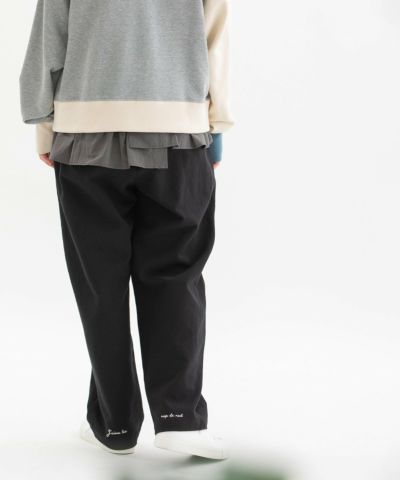 SUMMER SALE】コットンリネンバックヘムロゴパンツ | COO ONLINE