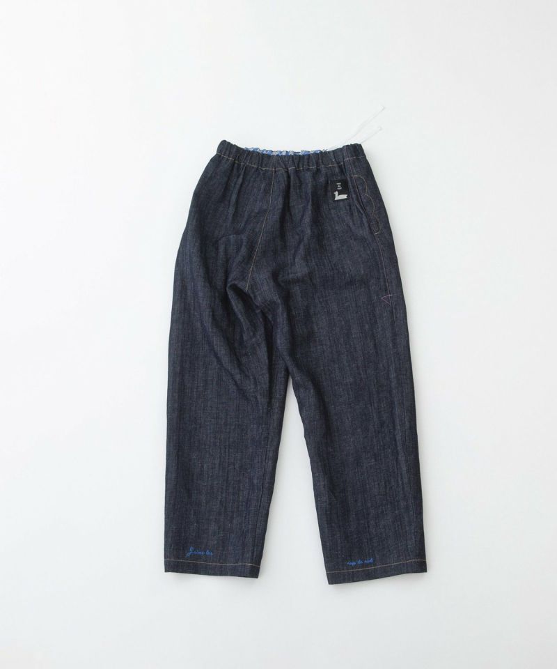 SUMMER SALE】コットンリネンバックヘムロゴパンツ | COO ONLINE