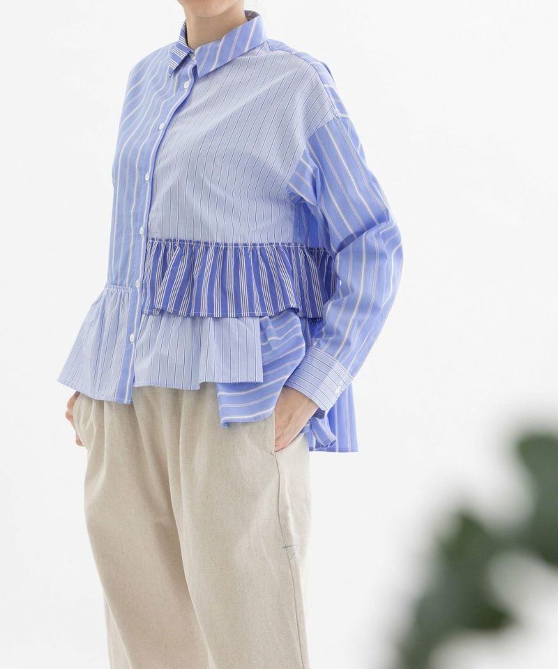 大人気新品 SUMMER SALE】miscアシメトリー裾フリルシャツ | COO ONLINE トップス