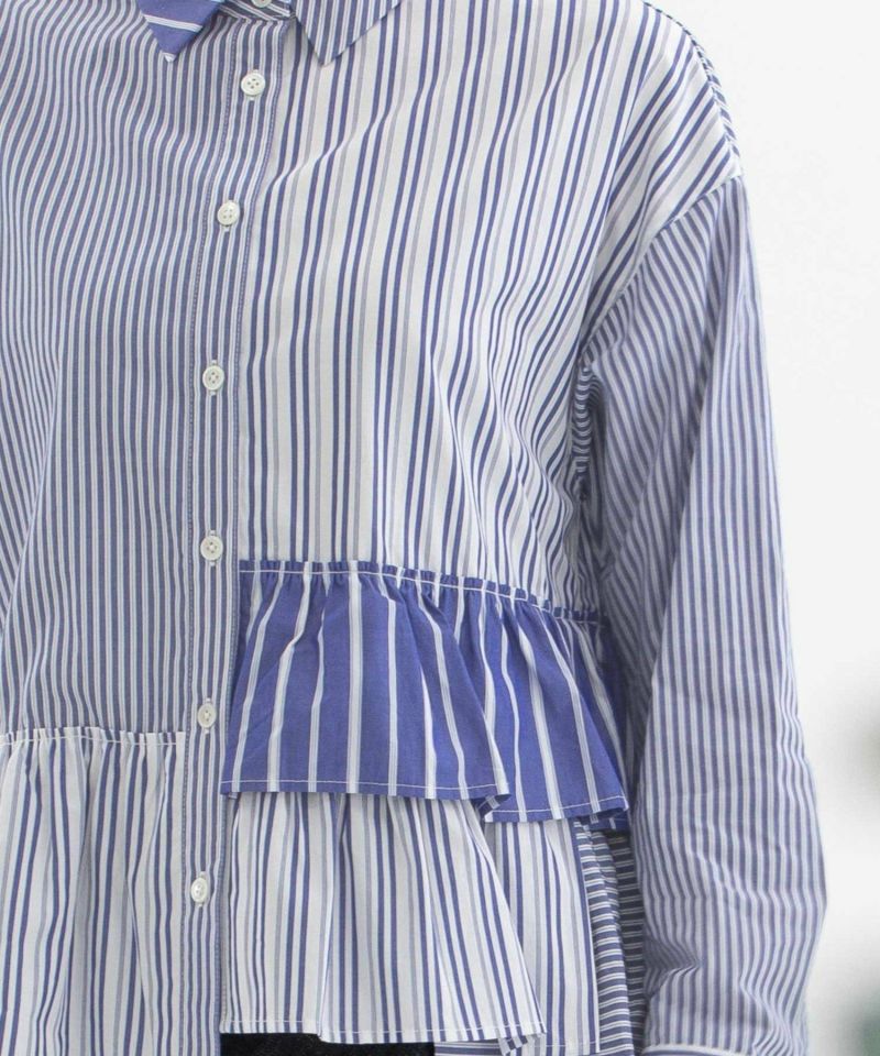 SUMMER SALE】miscアシメトリー裾フリルシャツ | COO ONLINE