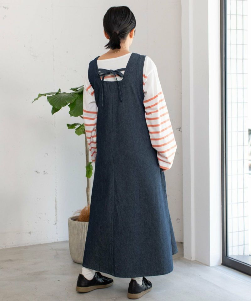 SUMMER SALE】＜made in INDIA＞Vネックデニムジャンパー