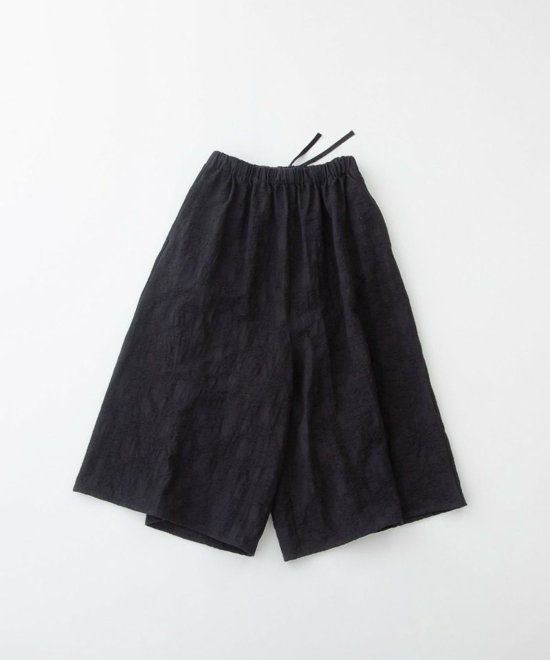 pas de calais】ウエストゴム綿麻ガウチョ✳︎美品