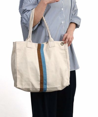 FINAL SALE】40％OFF 期間限定 ダブルラインキャンバストートバッグ