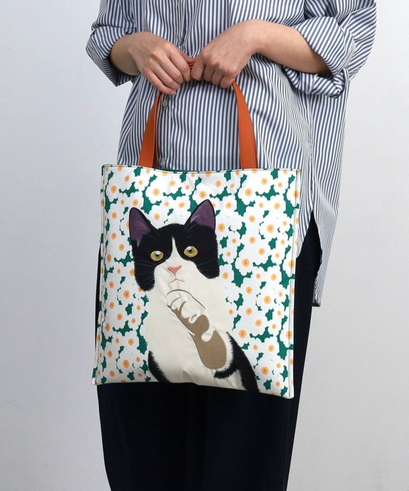 2025新入荷 サマーセール】30%OFF 期間限定 猫トートバッグ／A4対応 | COO バッグ