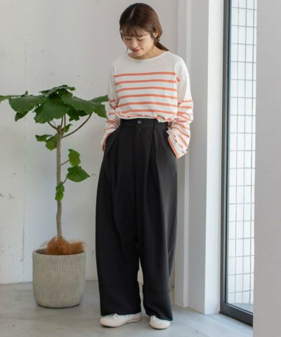 No.609＋558【セール価格適用済】再構築 リメイク パンツワイド 一部店舗限定】23区DENIM ストレッチ ワイドパンツ / 23区 L