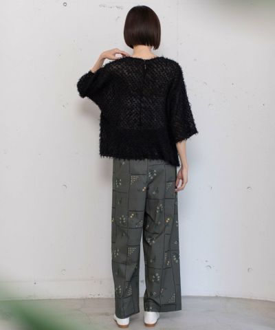 かず様SIEプリントイージーP ブラックA MORE PRICE DOWN】ステッチプリントイージーパンツ | COO ONLINE