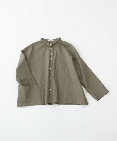 リネンライクノーカラージャケット ジャケット ノーカラー[品番