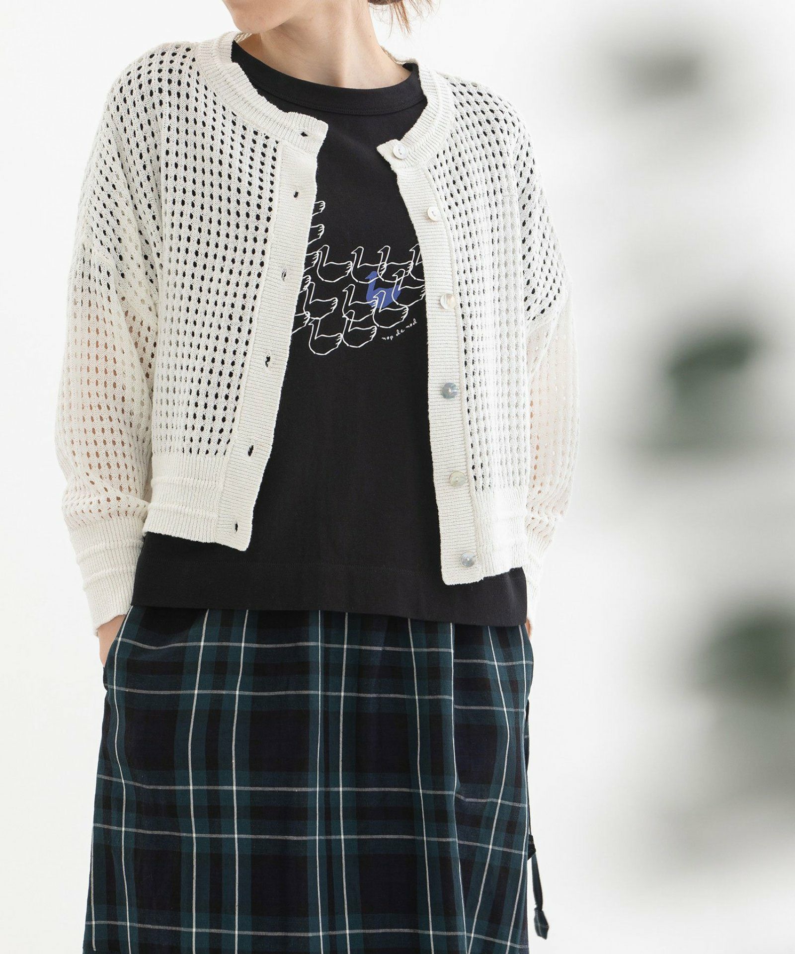 NEW ARRIVAL PRE ORDER＞コットンリネンメッシュカーディガン | COO ONLINE