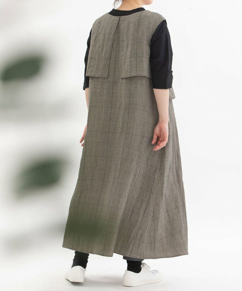 SUMMER SALE】リネンレーヨンラッフル2wayノースリーブ