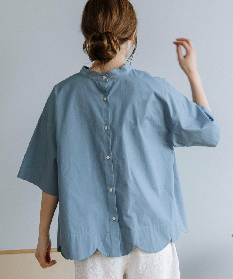 Unminou スカラップシャツ アンミヌ unminou♥新品未使用 スカラップカラーブラウス