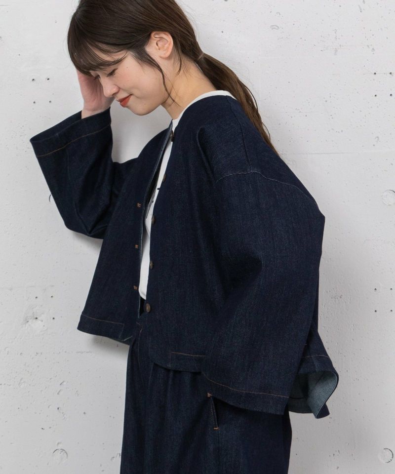 PRE SALE】ノーカラークロップドジャケット | COO ONLINE