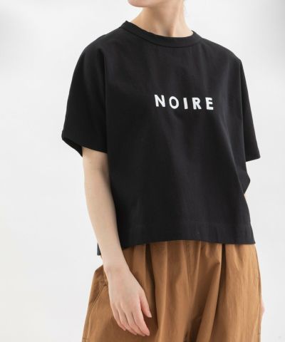 ドゥロワー ロゴ入り上質コットンカットソーTシャツ セール】USAコットン シャーリングフラワー＆ロゴT（Tシャツ