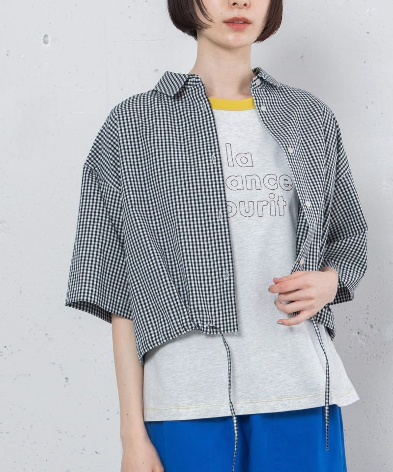 MORE PRICE DOWN】レギュラーカラークロップドシャツ | COO ONLINE