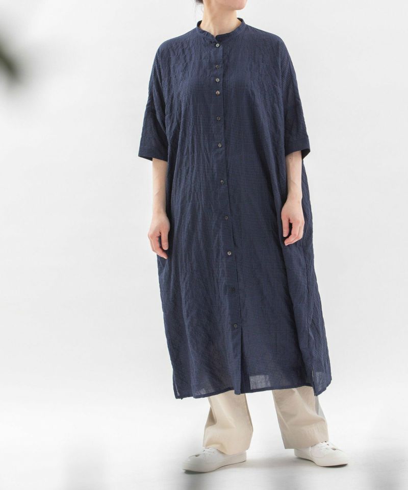 MORE PRICE DOWN】Clocheふんわりグレンチェックワンピース