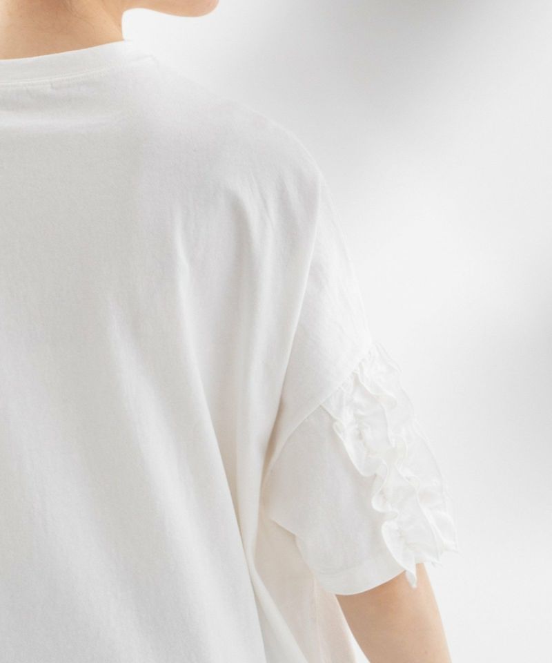 SUMMER SALE】USコットンフリル5分袖Tシャツ | COO ONLINE