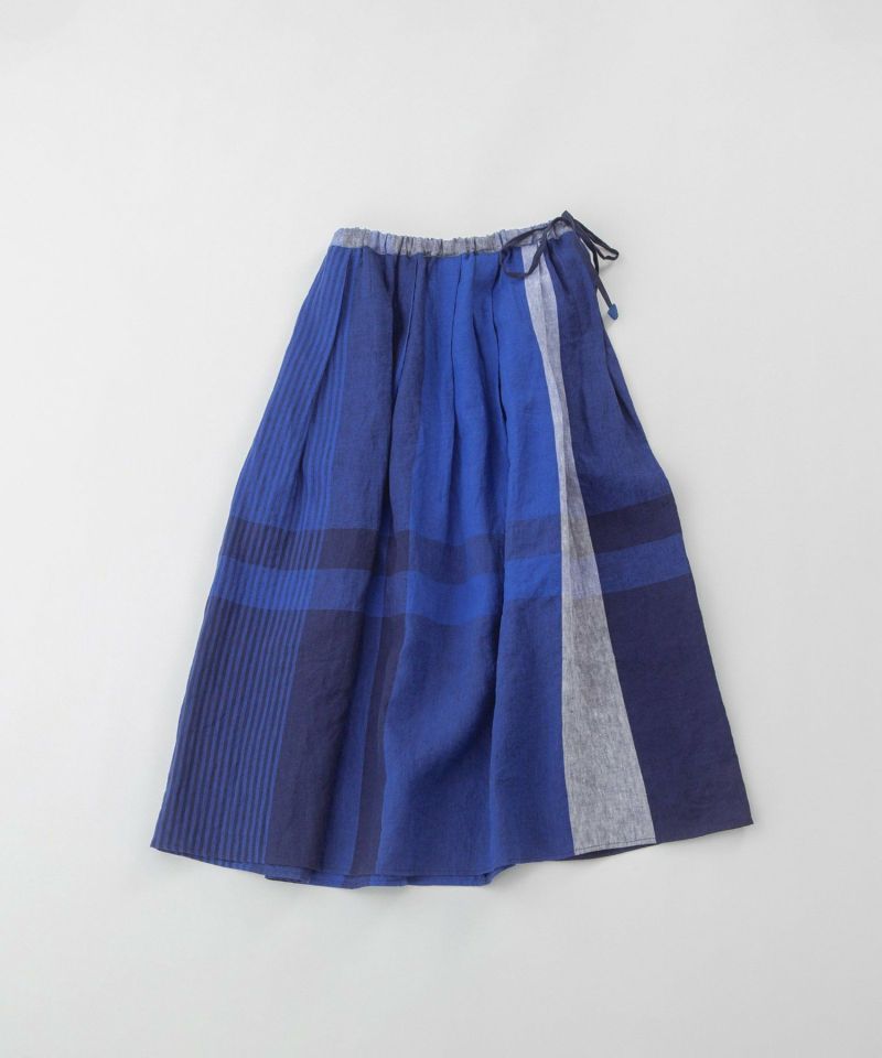 SUMMER SALE】リネンパネルチェックタックスカート | COO ONLINE
