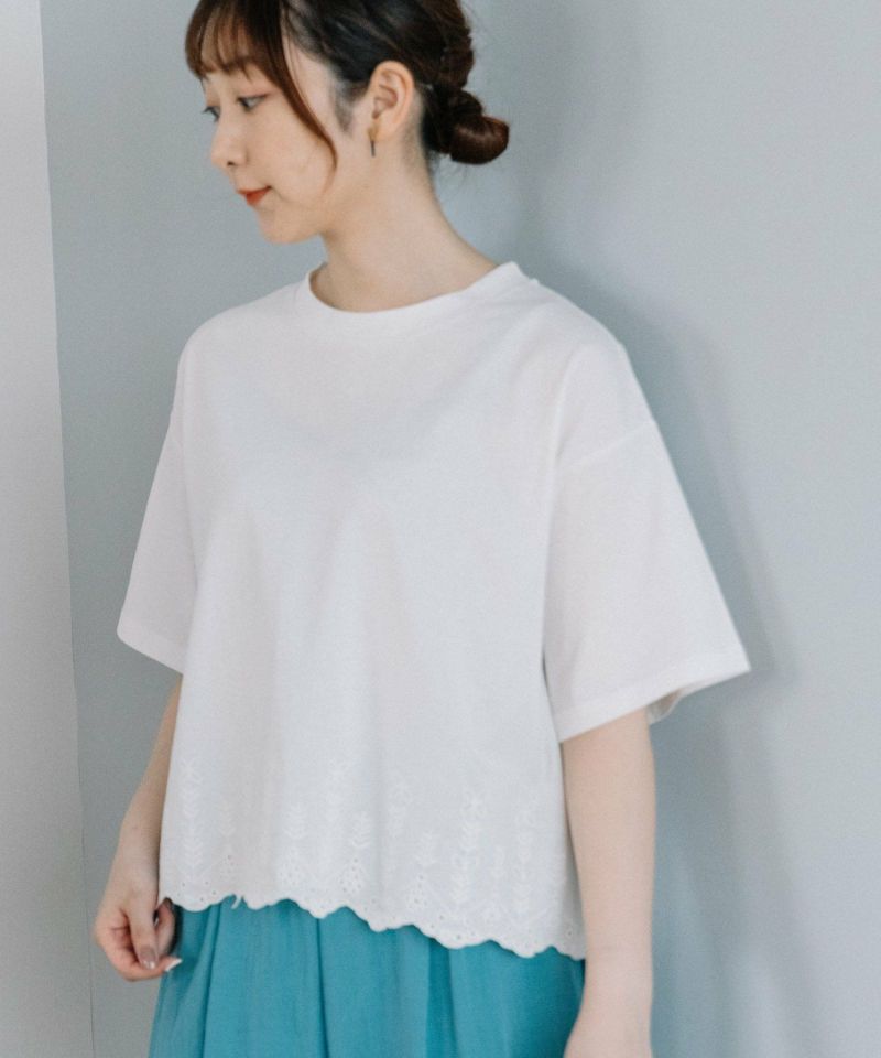 裾スカラップ刺繍プルオーバー | COO ONLINE
