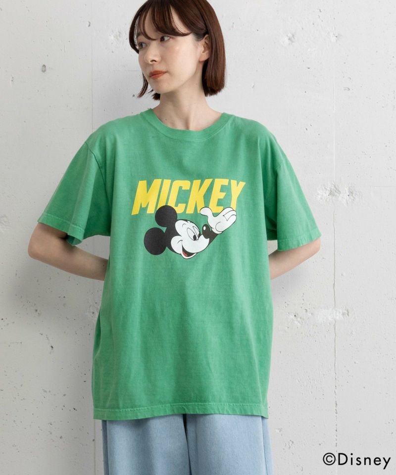 【GOOD ROCK SPEED】MICKEY ミッキープリントT グリーン グッドロックスピード GOOD ROCK SPEED Disney Mickey Mouse