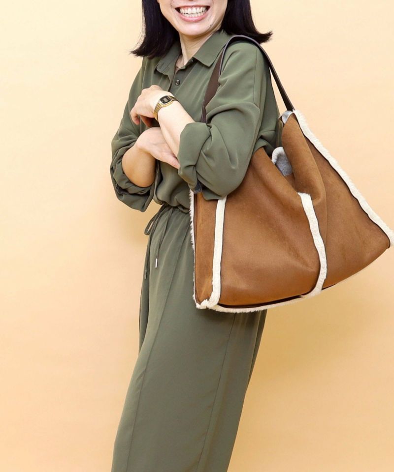 ボアムートンリバーシブルワンショルダーバッグ／A4対応 | COO ONLINE