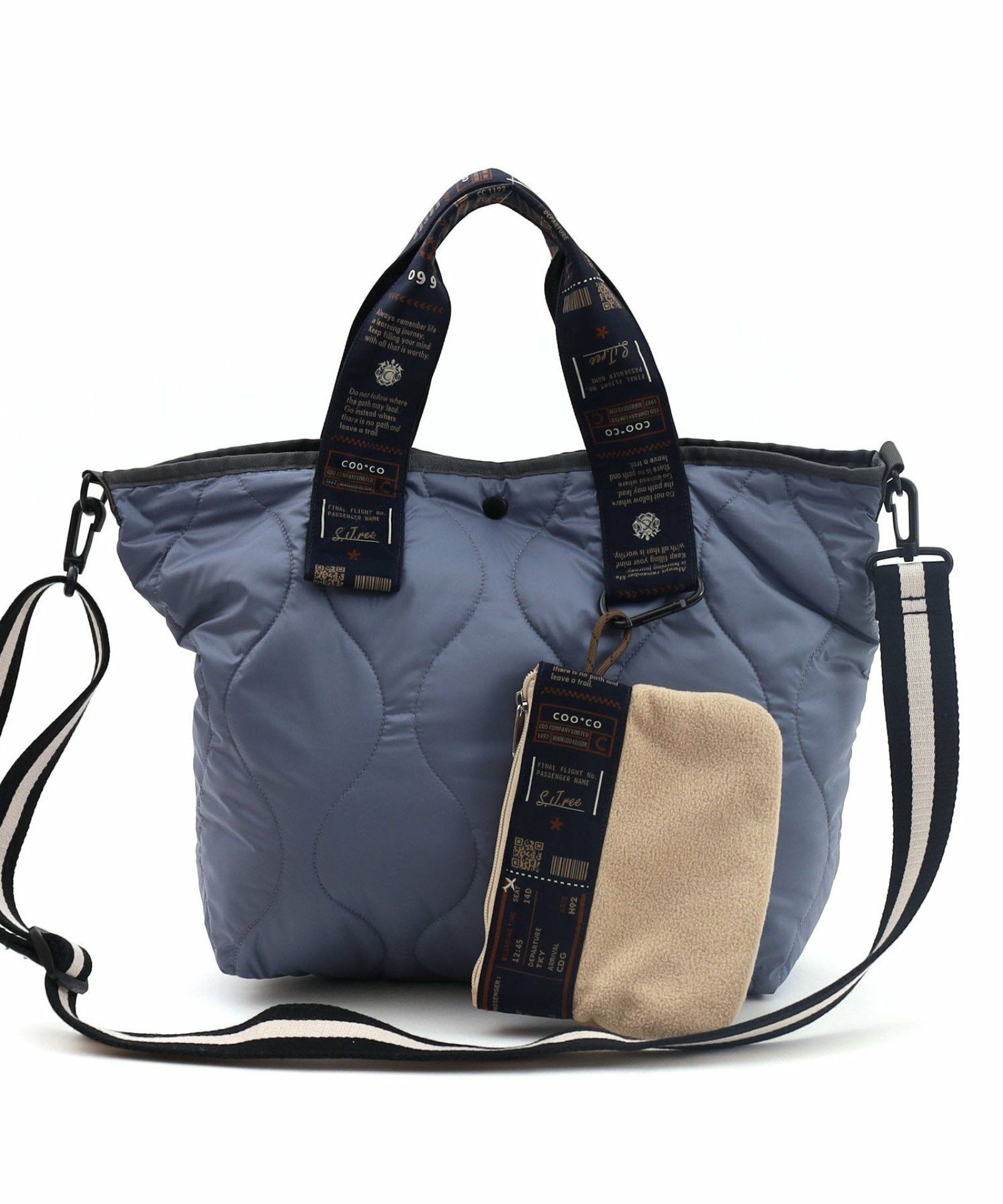 OUTLET SALE】 オリジナル柄テープキルティング2WAYトートバッグ