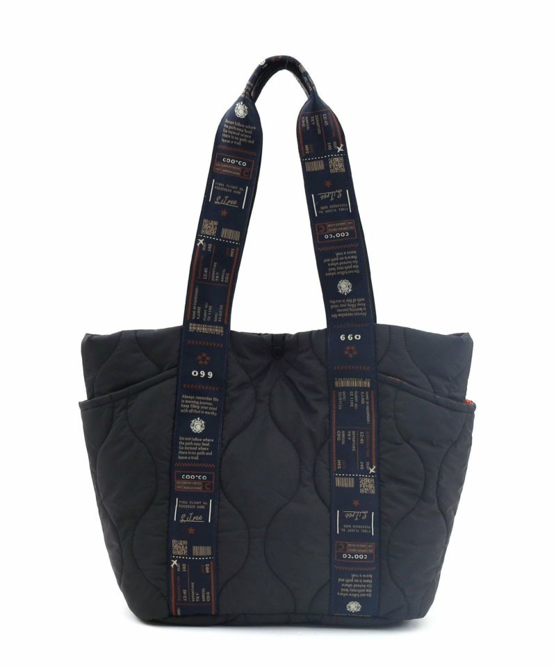 WINTER SALE】30％OFFオリジナル柄テープキルティング多ポケトート