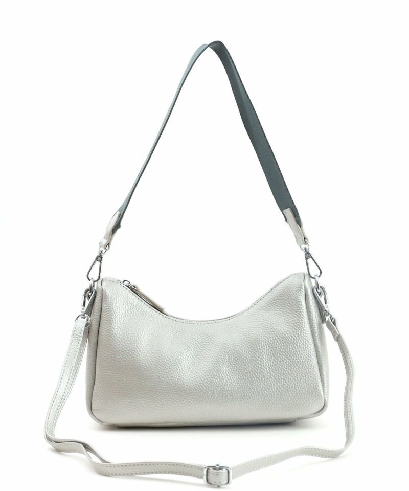 シュリンクレザーダブルストラップ2WAYショルダーバッグ