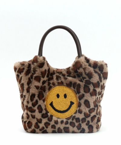 SMILEY サガラ刺繍xアニマル柄エコファートートバッグ | COO ONLINE
