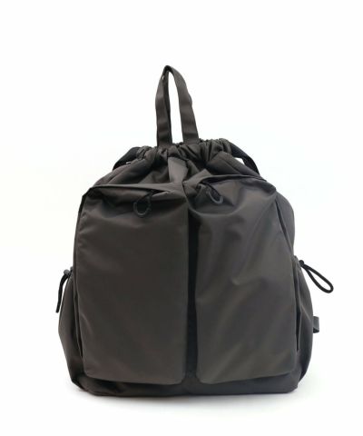 ☆美品☆コーチ リュックサック パンチング 巾着 大容量 A4 PC収納 黒 ショップニコニコ ShopNikoNiko 大容量 ロゴ刺繍 黒リュック