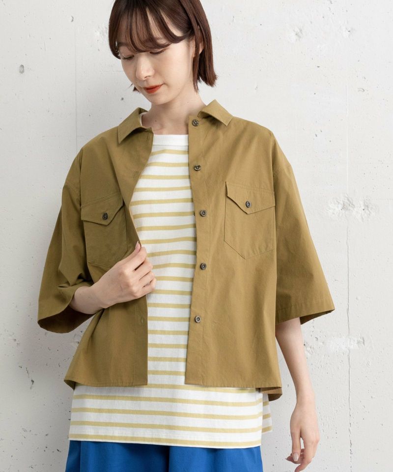 パックマン 　COMOLI 16SS サファリC.P.Oシャツ サイズ1 パックマン 様専用 COMOLI 16SS サファリC.P.Oシャツ サイズ1