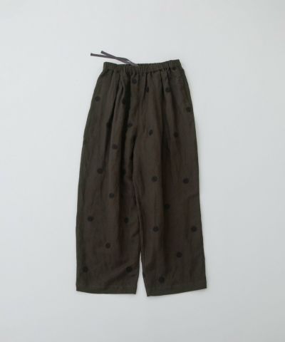 nop de nodノップドゥノッド　ポムパンツ　ゆったりテーパードパンツ　黒 楽天市場】【nop de nod（ノップドゥノッド）】Pomme ギャババイ