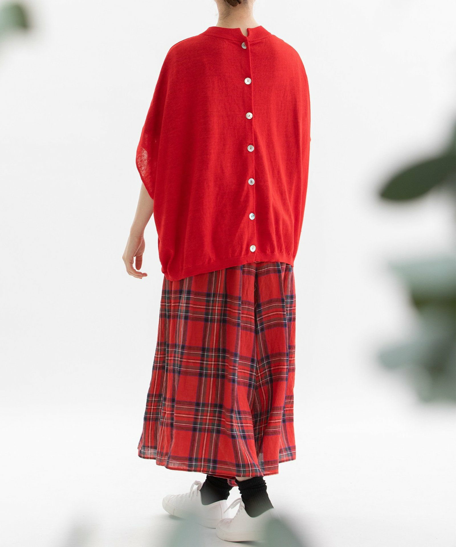 BEARDSLEY 100%リネン ドット キュロット BEARDSLEY 100%リネン ドット