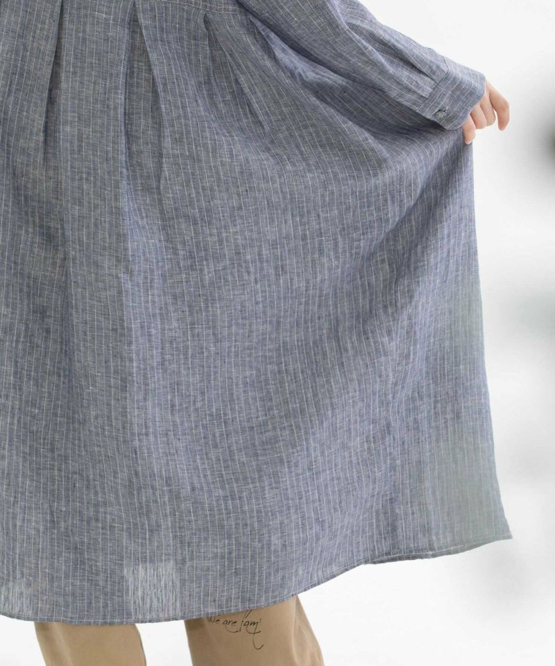 907*美品 チノ CINOH アローズ別注 リネンシャツ ワンピース 907*美品 チノ CINOH アローズ別注 リネンシャツ ワンピース