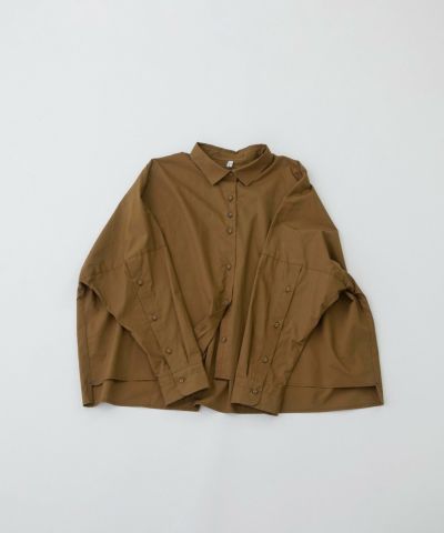 猫村　nop de not ノップドゥノッド 丸襟 シャツ　パッチワーク 猫村 nop de not ノップドゥノッド 丸襟 シャツ パッチワーク