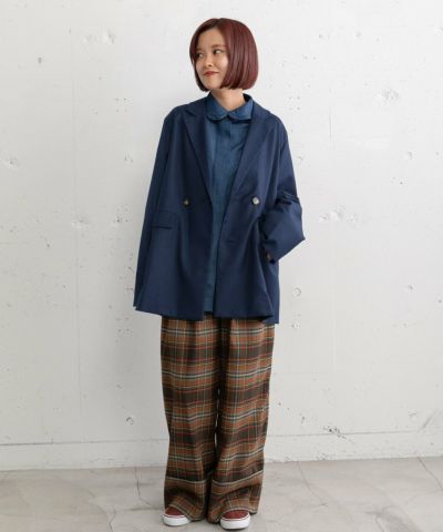 ロールアップデザインチェックパンツ | COO ONLINE