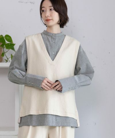 バックボタンVネックベスト | COO ONLINE