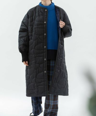 WINTER SALE】ノーカラースワンキルティングロングコート | COO ONLINE