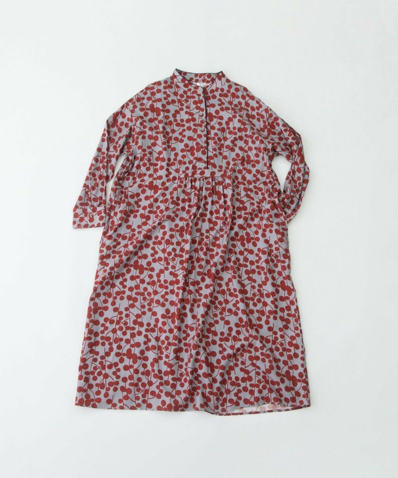 WINTER SALE】ビエラユーカリプリントスタンドカラーワンピース | COO