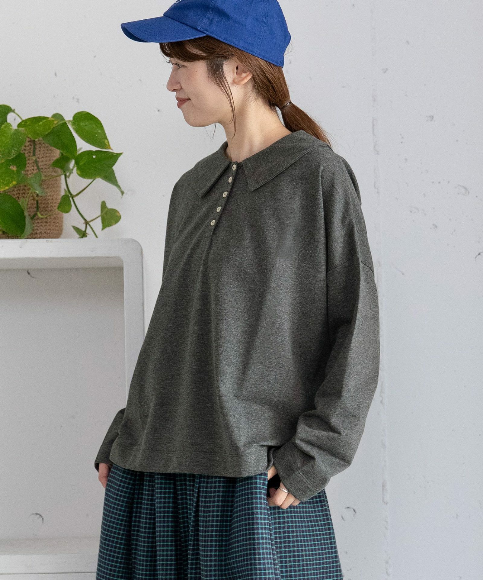 WINTER SALE】フラットカラー並びボタン長袖トップス | COO ONLINE