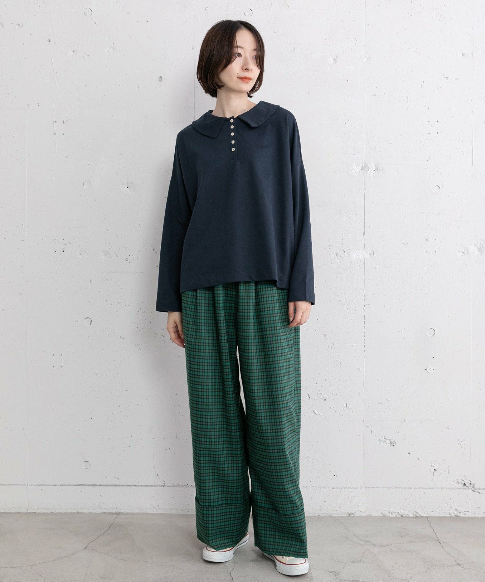 WINTER SALE】フラットカラー並びボタン長袖トップス | COO ONLINE