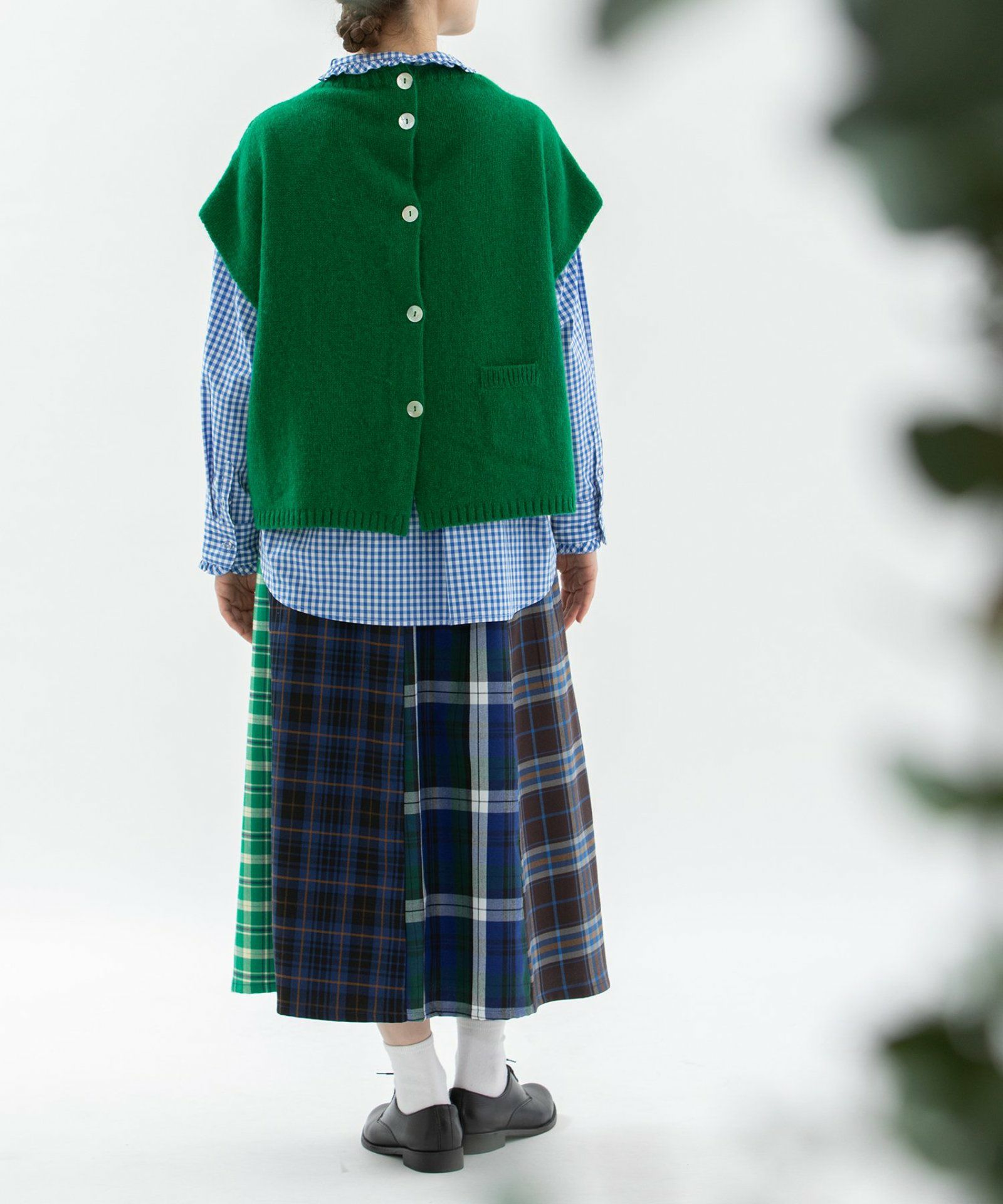 kontor 2wayベスト セール】 前後2WAY ツイードニットベスト （ベスト）｜COMME CA