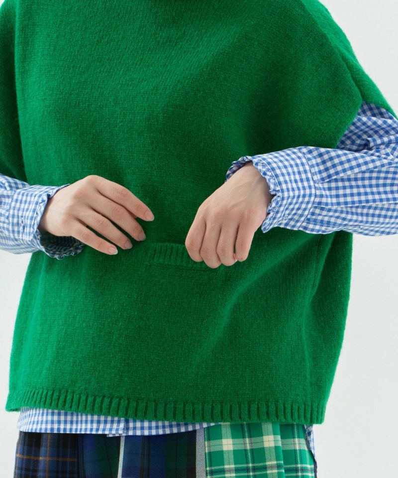 WINTER SALE】シェットランドウールハイネック2wayベスト | COO ONLINE